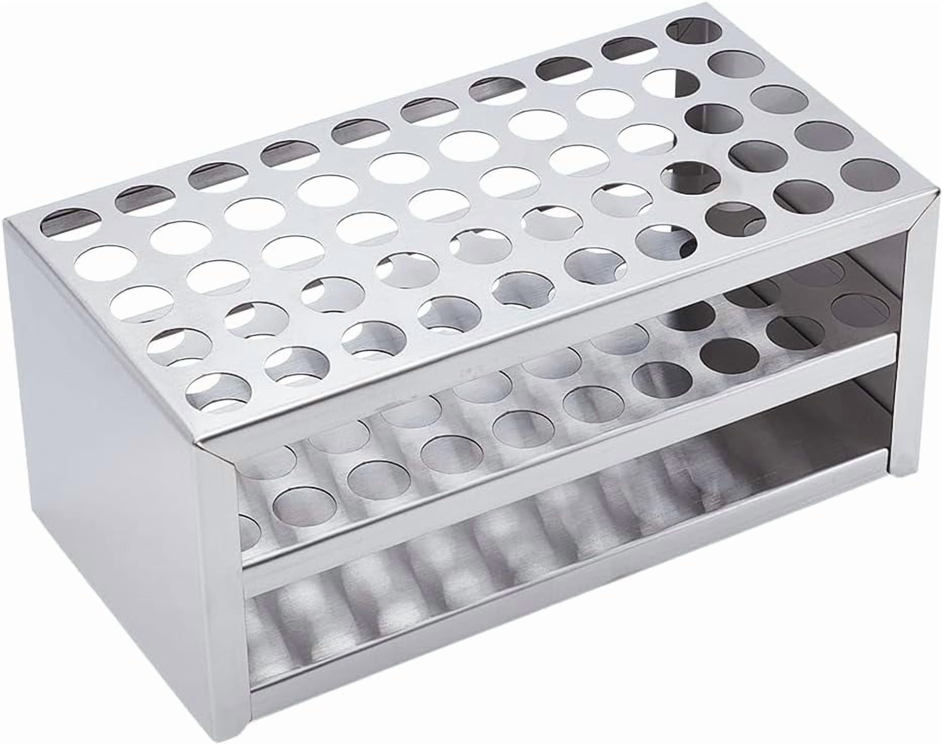 Stainless Steel Test Tube Rack 50 Holes Round Holes Test Tube Holder ...