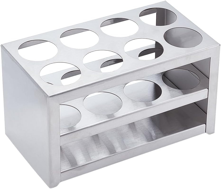 Stainless Steel Test Tube Rack 8 Holes Round Holes Test Tube Holder ...