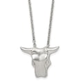 thumbnail image 1 of Stainless Steel Themed Necklace Chain Brushed Bull Head 20in 20 inch, 1 of 5