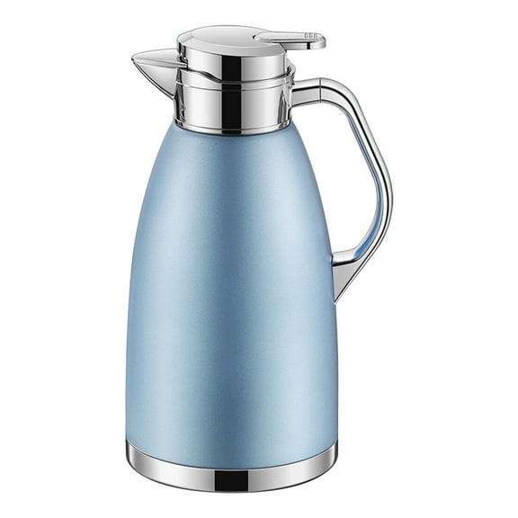 Stainless Steel Thermal Carafe, Insulated Beverage Dispenser, 2.3L Large Capacity, Leak-Proof Lid, Built-in Filter, Durable Rust-Resistant, Modern Elegant Design