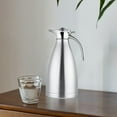 thumbnail image 1 of Stainless Steel Thermal Coffee Carafe Sealed Lid Beverage Jar Teapot Jug Vacuum Insulated Pitcher for Milk Juice Home Kitchen 2L, 1 of 11