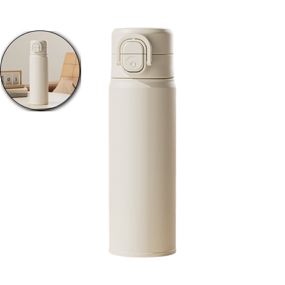 Stainless Steel Thermos Bottle Portable Vacuum Flask Insulated Water Bottle Travel Coffee Mug, 8.6x2.9 Inch