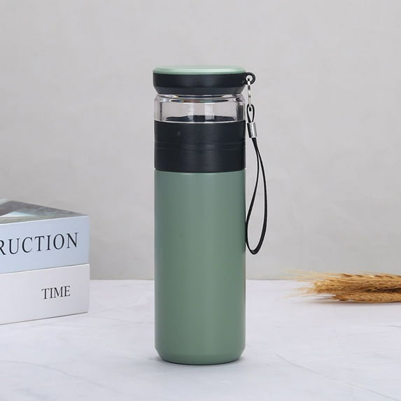 Stainless Steel Thermos Bottle with Filter Tea Cup Vacuum Flask Portable Travel Bottle Business Water Cup (2,500ml)