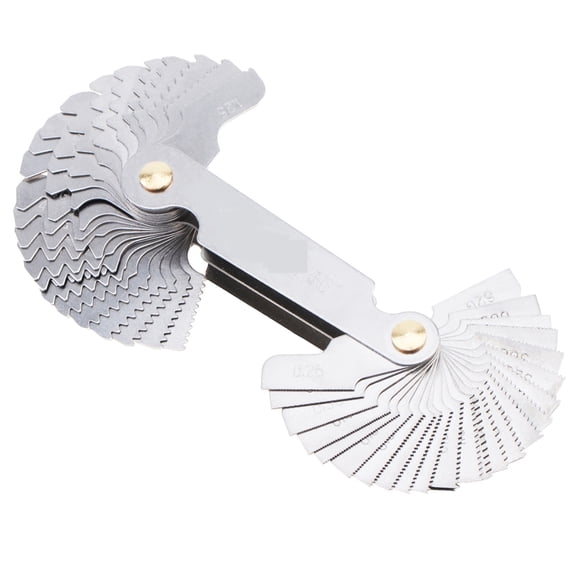 Stainless Steel Thread Gauge 55 60 Degree SAE Precision Gear Tooth Screw Thread Pitch Gauge ,High Precision