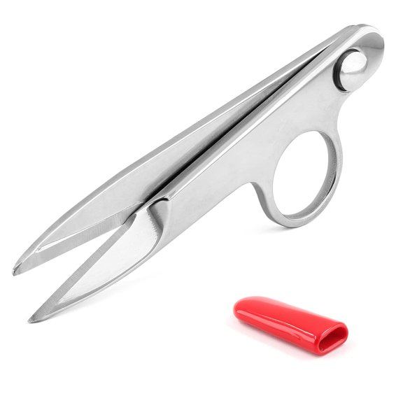 Stainless Steel Thread Snips 4.72 Inch 1 Pack with Protective Sleeve