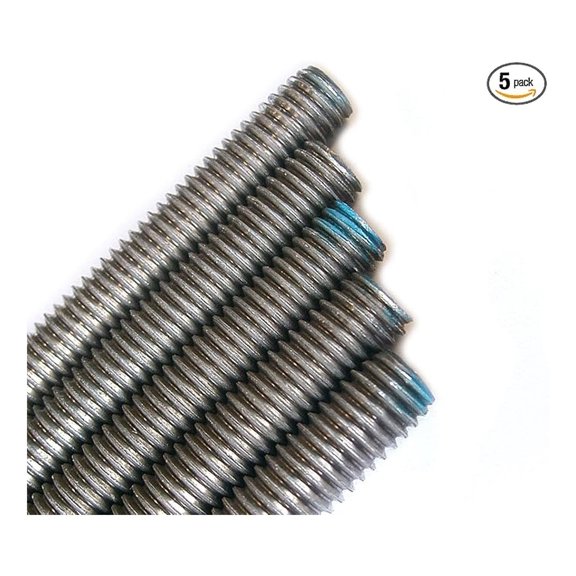 Stainless Steel Threaded Rod 1/4-20 x 3FT (5 Piece Bundle)