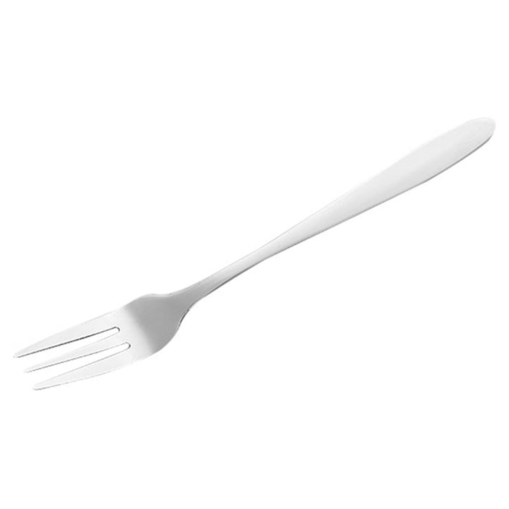 Stainless Steel Threetine Fork Fruit Toothpick Forks for Cake Salad