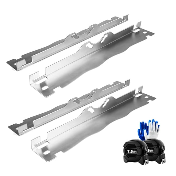 Stainless Steel Toe Alignment Plates - 2PCS Wheel Alignment Toe Plates, Wheel Alignment Tool Kit for DIY Front End Toe Adjustment, Alignment Plates for Car, Truck, SUV with Tape Grooves