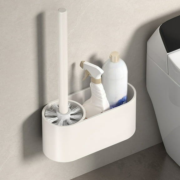 Stainless Steel Toilet Brush, Modern Bowl Cleaner, Long Handle Bathroom Brush, Compact Storage, Non-Scratch Bristles, Durable Construction, Hygienic Cleaning Tool