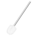 thumbnail image 1 of Stainless Steel Toilet Brush with Handle - Heavy Duty Bathroom Cleaning Brush for Scrubbing Hygiene - White, 1 of 6