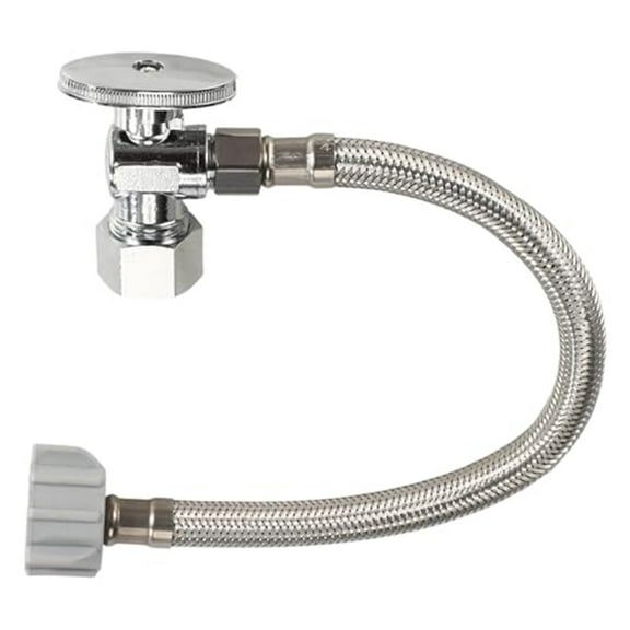Stainless Steel Toilet Hose Kit: Leak-Proof Connector & Shut-Off Valve