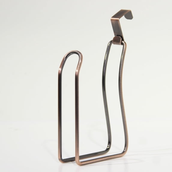 Stainless Steel Toilet Paper Holder Over The Tank & Wall Mounted, Space-Saving Tissue Roll Holder (bronzed)