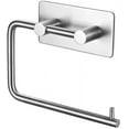 thumbnail image 1 of Stainless Steel Toilet Paper Holder Rustproof Self Adhesive Paper Towel Rack Wall Hook Bathroom Kitchen, 1 of 5