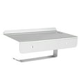 thumbnail image 1 of Stainless Steel Toilet Paper Holder Stand - Dispenser Tissue Roll Towel Hanger Wall Mount Rustproof High gloss Finished with Mobile Phone Storage Shelf Rack for Bathroom Lavatory Toilet Home, 1 of 6