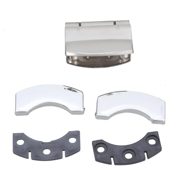 Stainless Steel Toilet Partition Hinge Folding Door Hinge Replacement Spring Flat Door Hinge Easy to Installation