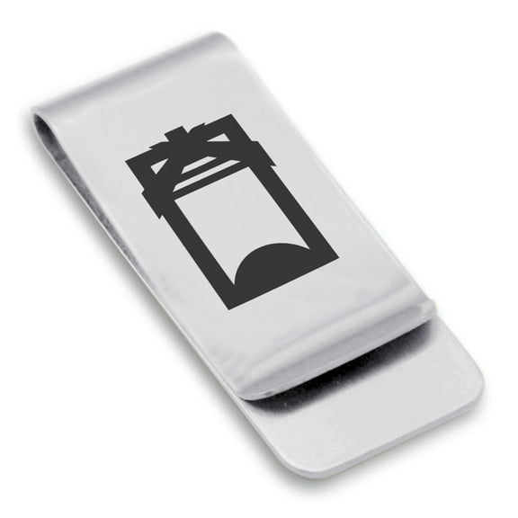 Stainless Steel Toki (Adze) Maori Symbol Classic Slim Money Clip Credit Card Holder