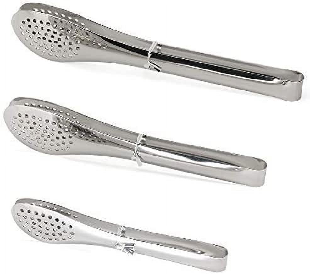 Stainless Steel Tongs Salads Bread Ham BBQ Fillets Tools Tongs With