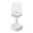 thumbnail image 1 of Stainless Steel Toothbrush Holder with Cover - Bathroom Toothbrush Cup and Toothpaste Organizer - Covered Toothbrush Stand for Sink Counter - Toothbrush Storage with Lid - 1 Pack, 1 of 7