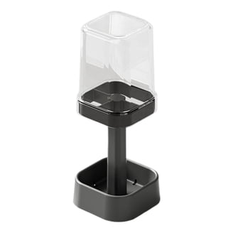 2-Pack No-Drill Toothbrush Holder – Self-Adhesive Aluminum Bathroom Organizer For Toothbrushes, Razor, Comb & More (Grey)