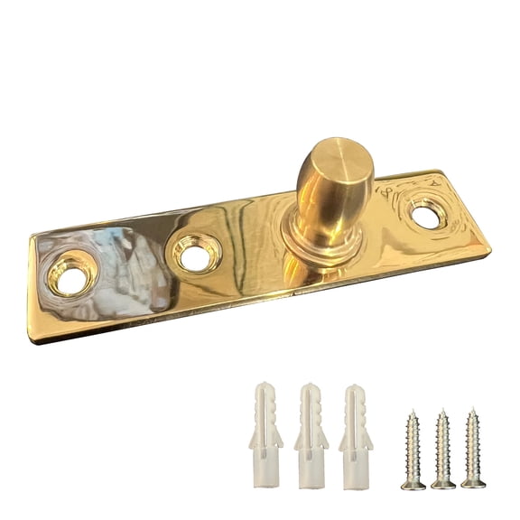 Stainless Steel Top Center-Hung Free Swing Pivot for Glass Door Patch Fitting - Satin Gold Finish