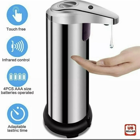 Stainless Steel Touchless Handsfree Automatic Ir Sensor Soap Liquid Dispenser X