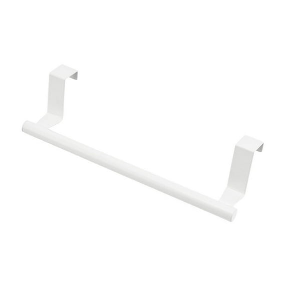 Stainless Steel Towel Rack | Magnetic or Hook Mount Cabinet Door Towel Bar | Kitchen & Bathroom Towel Holder for Rags & Dish Towels | Space Saving Perforated Design in 4 Colors & Sizes