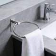 thumbnail image 1 of Stainless Steel Towel Ring Stainless Steel Towel Ring No Drill Adhesive Holder Silver Bathroom Organizer Wall Mount Towel Rack No Drill Towel Ring, 1 of 7