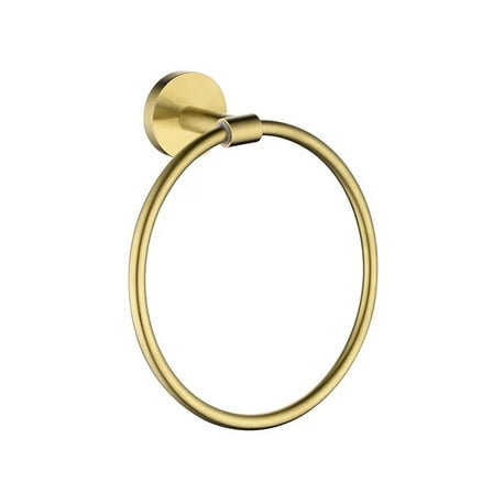 Stainless Steel Towel Ring Wall Mounted Towel Holder Round Simple Towel Rack