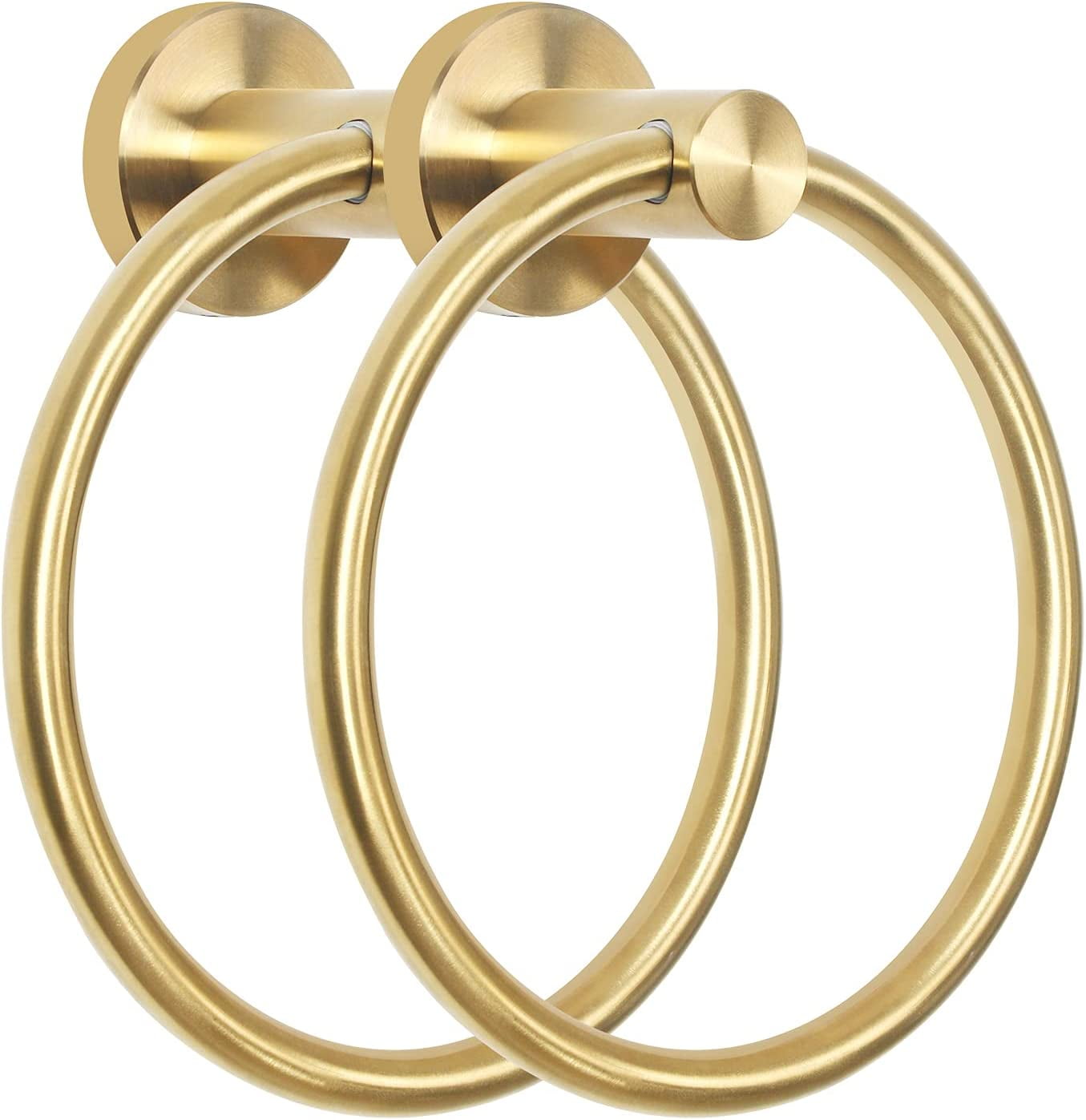 Stainless Steel Towel Ring for Bathroom Hand Towel Holder Modern Circle ...