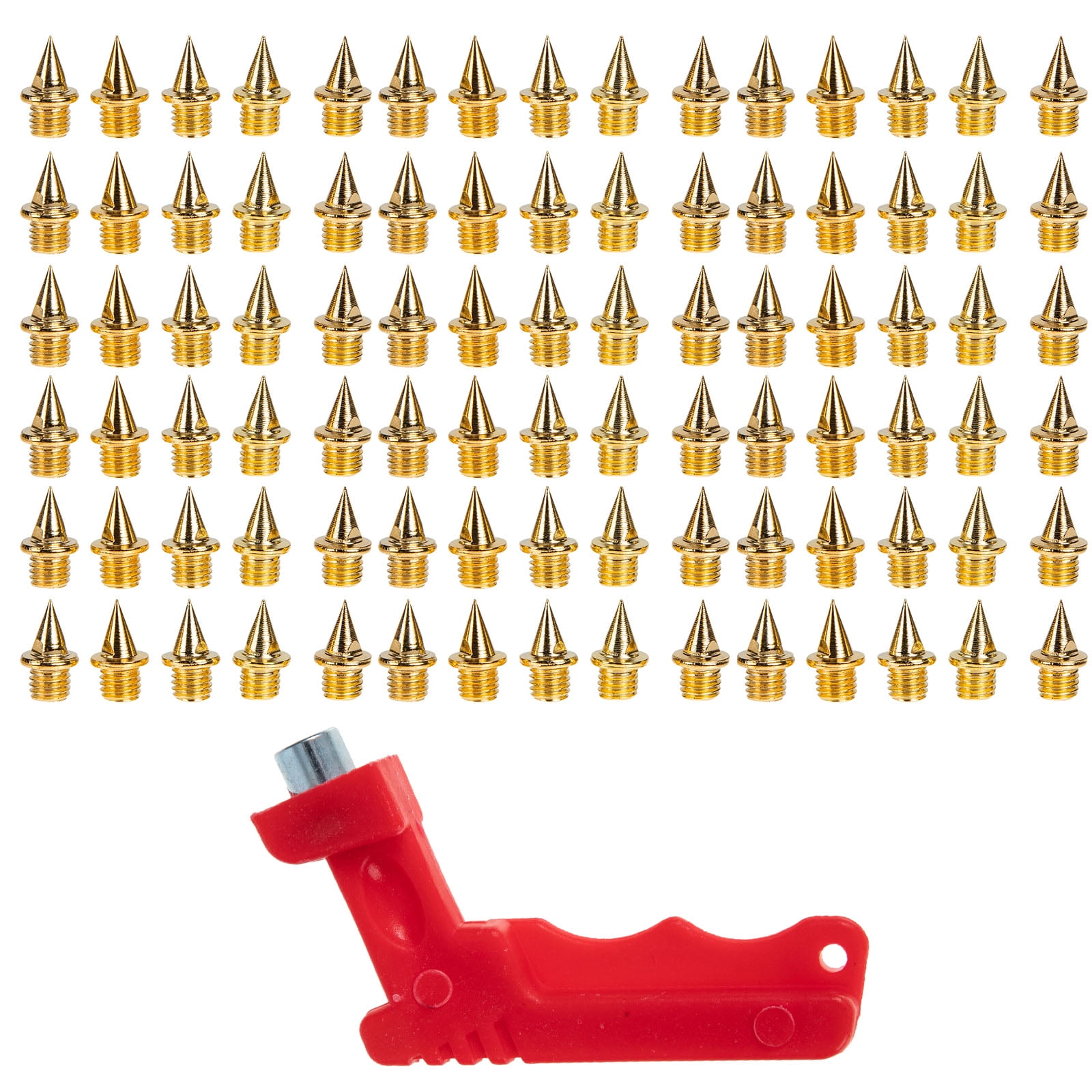 Stainless Steel Track and Cross Spikes Replacement Spikes Shoe Spikes with Spike Pyramid