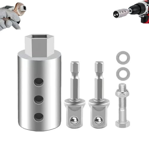 Stainless Steel Trailer Jack Electric Drill Adapter, Heavy Duty Socket Bit for 1 In Jack Drive Shaft, Universal Fit for Top Wind Jacks