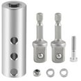 thumbnail image 1 of Stainless Steel Trailer Jack Electric Drill Adapter with 2pc 1/2inch Socket Adapter Bit Compatible with Jack Drive Shaft, 1 of 7