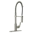thumbnail image 1 of Stainless Steel Transitional Spring Neck Pull-Down Kitchen Faucet, 1 of 1