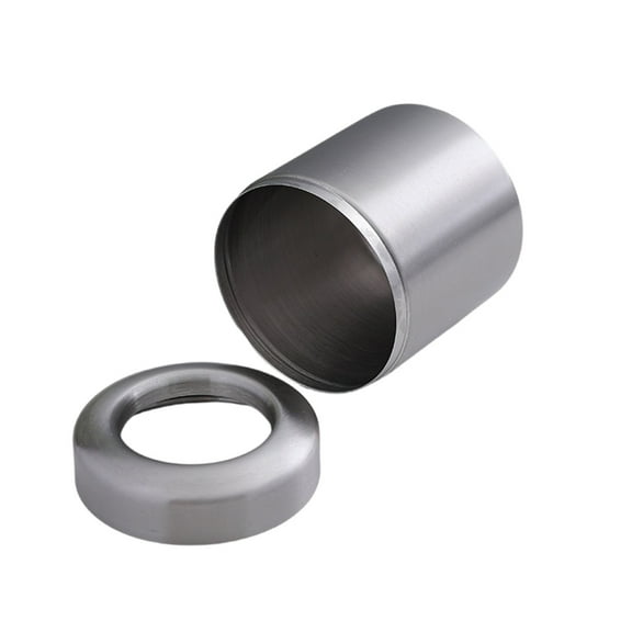 Stainless Steel Trash Bin Countertop Waste Bin 0.4Gallon/1.5L Small Countertop Trash Can for Desk Car Office Kitchen