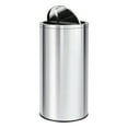thumbnail image 1 of Stainless Steel Trash Can, 13 Gallon/18.5 Gallon Kitchen Garbage Can with Flipping Lid & Removable Inner Bucket, Large Rubbish Bin Waste Container for Office, Hotel, Silver, 1 of 8