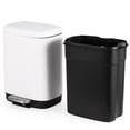 thumbnail image 1 of Stainless Steel Trash Can, 3.2 Gallon Lid, Soft Closing Pedal, Fingerprint Resistant, Durable, Suitable for Kitchen Bathroom Trash Can, 1 of 10