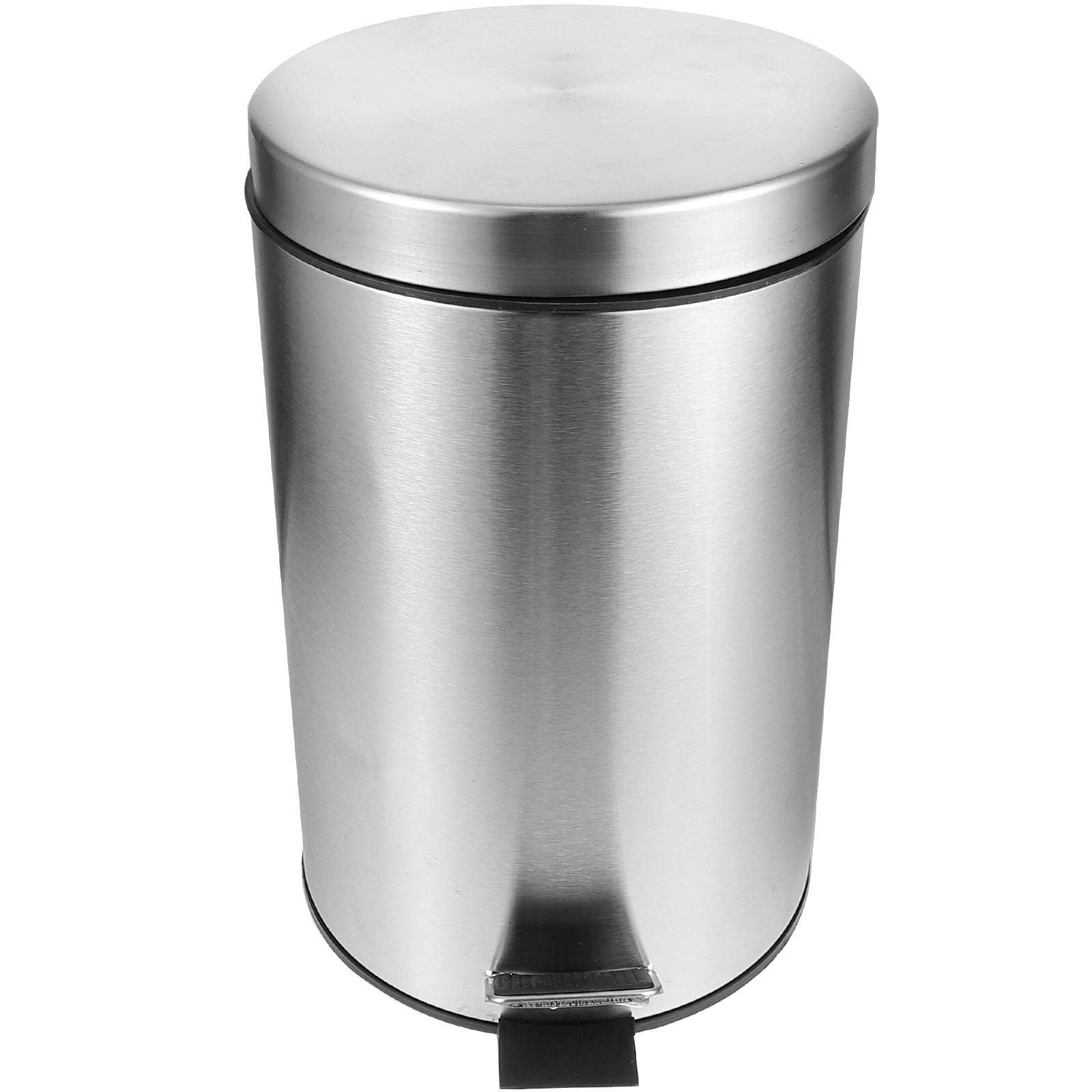 Stainless Steel Trash Can Pedal Trash Can Lidded Dust Bin Bathroom ...