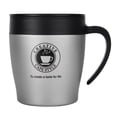 thumbnail image 1 of Stainless Steel Travel Coffee Mug Double Wall Vacuum Insulated Water Cup with Spoon and Sliding Mouth Cover for Work Home Desk Everyday Use 11.2 oz / 330 ml, 1 of 1