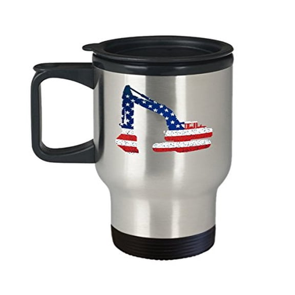 Stainless Steel Travel Coffee Mug - Perfect Gift for Crane Operators & Construction Workers