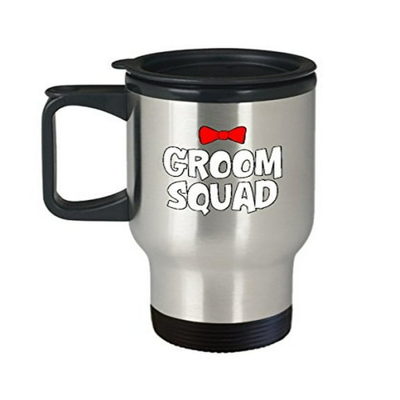 Stainless Steel Travel Mugs for Groom Squad - 14 oz Wedding Proposal Gifts