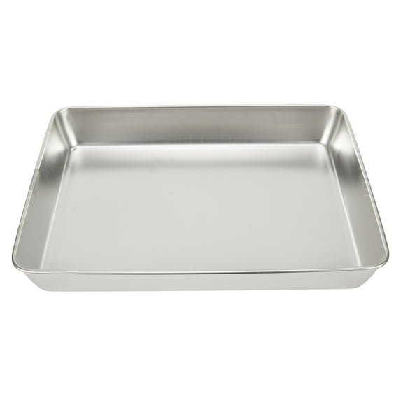 Stainless Steel Tray Plate Vegetable Food Rectangular Serving Decoration Kitchen 40*35*5.5 YIWEI