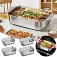 thumbnail image 1 of Stainless Steel Tray Rectangular 316 Stainless Steel Roasting Pan Deep Dish for Induction Cooktop Oven and Gas Stove(1-Piece) Rkxzt, 1 of 4