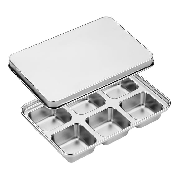 Stainless Steel Trays with Lid for Freezer Easy Release Metal and Drink Making