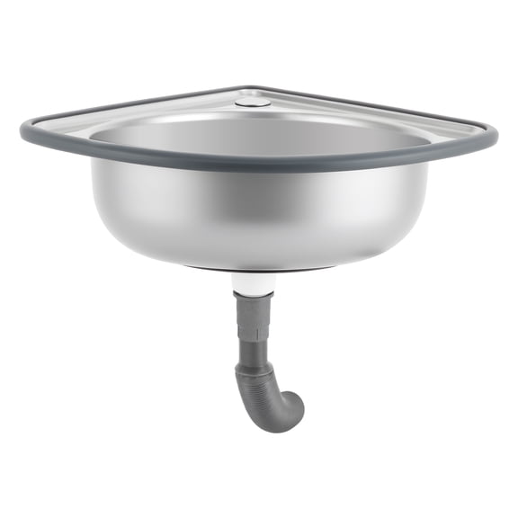 Stainless Steel Triangle Corner Basin Thick Small Sink Wall Mounted Single Bowl