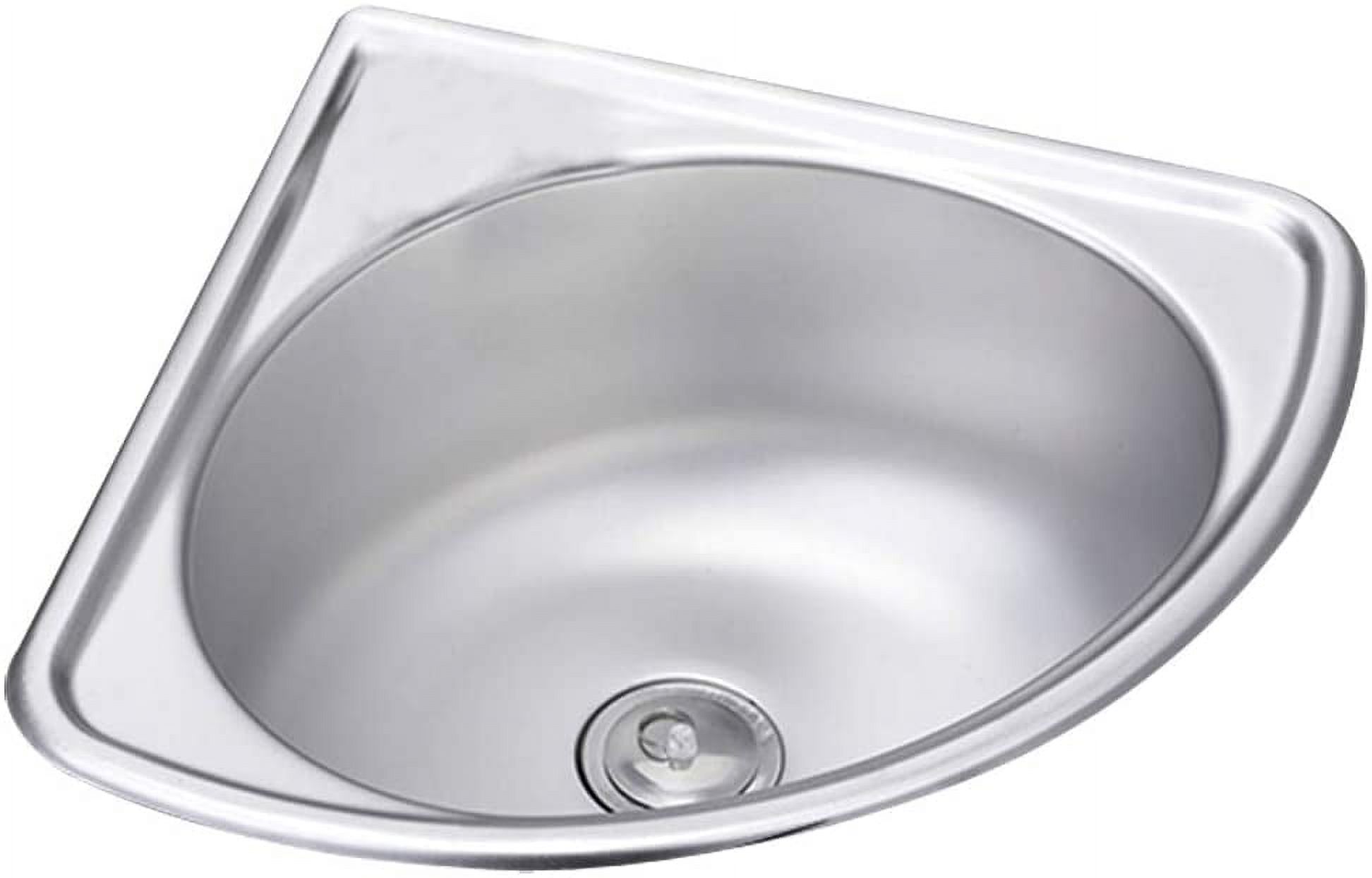 Stainless Steel Triangle Wash Basin Wall-mounted Sink Single Thick ...