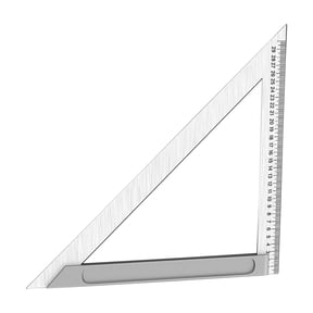 Stainless Steel Triangles Ruler 150mm/200mm/300mm Measuring Tool Protractors for Engineers Architects Students Enthusiasts