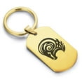 thumbnail image 1 of Stainless Steel Tribal Aries Zodiac (Ram) Dog Tag Keychain Circle Ring, 1 of 2