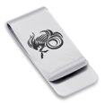 thumbnail image 1 of Stainless Steel Tribal Capricorn Zodiac (Sea Goat) Classic Slim Money Clip Credit Card Holder, 1 of 2