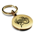 thumbnail image 1 of Stainless Steel Tribal Capricorn Zodiac (Sea Goat) Round Medallion Keychain Circle Ring, 1 of 2