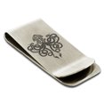 thumbnail image 1 of Stainless Steel Tribal Kraken Engraved Money Clip Credit Card Holder, 1 of 1